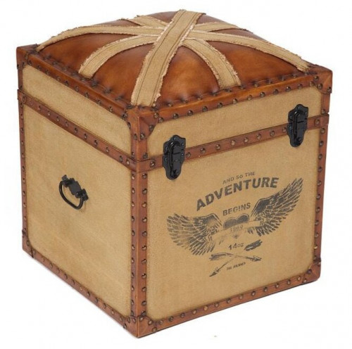 пуфик с ящиком для хранения tetchair secret de maison union-jack натуральная кожа в Нижневартовске