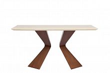 стол обеденный мраморный starck medio бежевый, коричневый в Нижневартовске