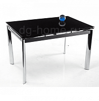 стол стеклянный раскладной cubo 120 черный в Нижневартовске