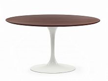 стол обеденный apriori t d120 белый глянец, столешница: орех в Нижневартовске