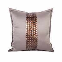 декоративная подушка handwork exclusive квадратная бежевая в Нижневартовске