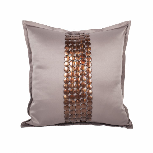 декоративная подушка handwork exclusive квадратная бежевая в Нижневартовске