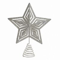 декор новогодний звезда серебристого цвета в Нижневартовске