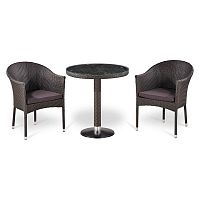 комплект мебели из искуственного ротанга xiom коричневый на 2 персоны в Нижневартовске