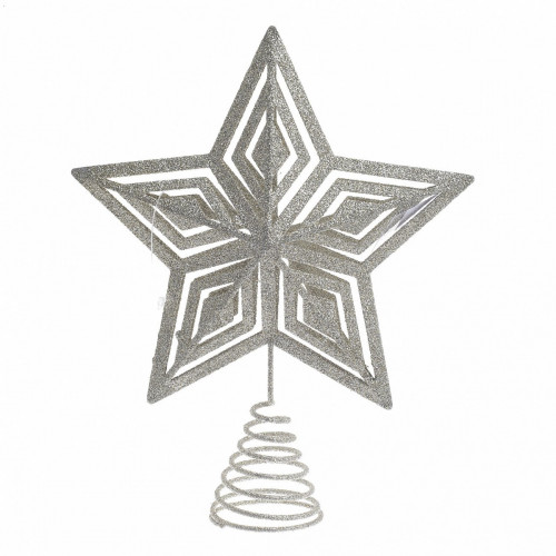 декор новогодний звезда серебристого цвета в Нижневартовске