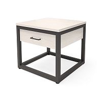 тумба neo loft массив дуба ящик наверху белая в Нижневартовске