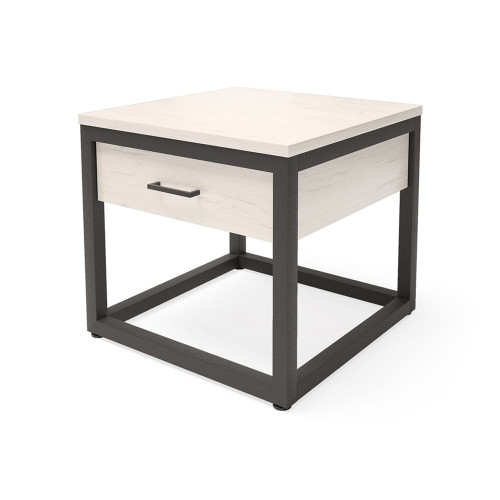 тумба neo loft массив дуба ящик наверху белая в Нижневартовске