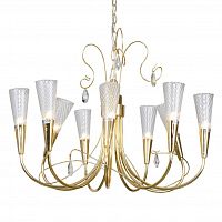 люстра дизайнерская fred золото прозрачная в Нижневартовске