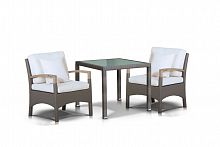 обеденная группа поджио на 2 персоны коричневая в Нижневартовске