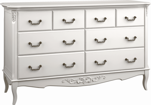 комод 8 ящиков aletan-provence слоновая кость, эффект старения в Нижневартовске