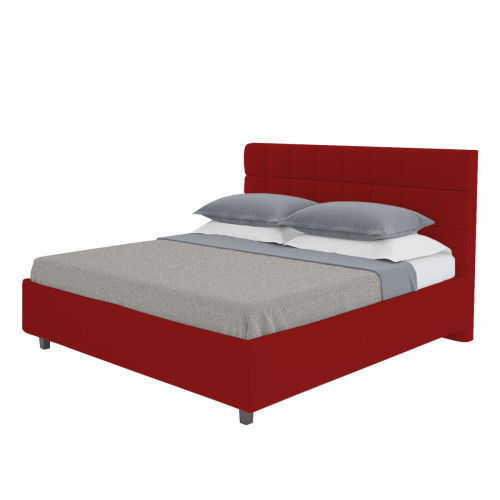 кровать двуспальная 180х200 красная wales в Нижневартовске