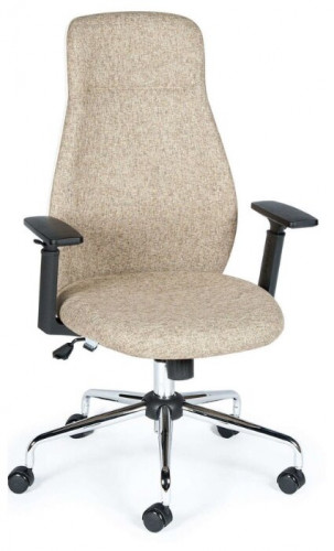 кресло для руководителя norden chairs милан, обивка: текстиль, цвет: ткань светло-бежевая в Нижневартовске