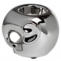 подсвечник керамический серебряный слоник, 10х8х11 см в Нижневартовске