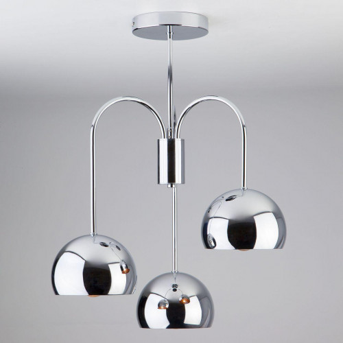 подвесная люстра eurosvet solario 70067/3 хром в Нижневартовске