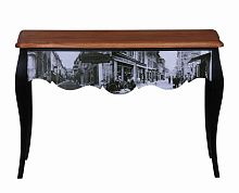 консоль дамское счастье comptoir de famille черная с коричневым в Нижневартовске