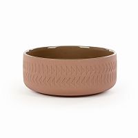 тарелка tactile диаметр 15 коричневый в Нижневартовске