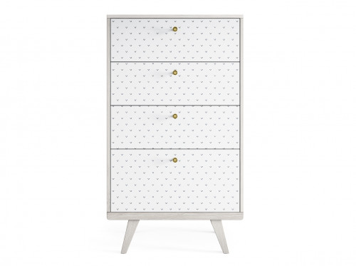 высокий комод thimon белёный дуб принт №048 белый в Нижневартовске