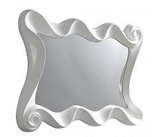 зеркало настенное в белой раме волны pioggia в Нижневартовске