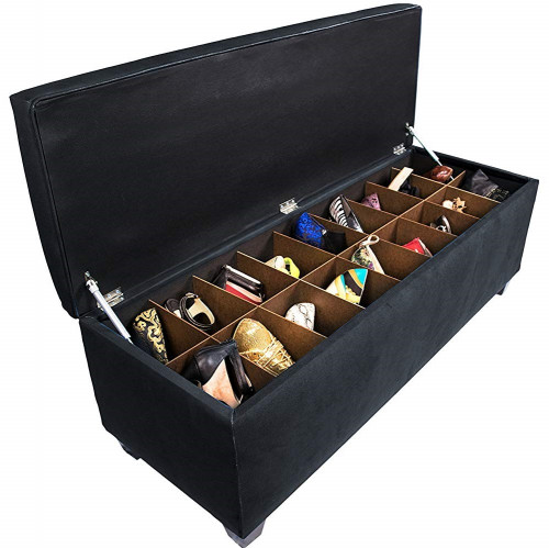 банкетка-обувница linon черная в Нижневартовске