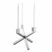 канделябр серебряный на 3 свечи mykonos от eichholtz, 24 см в Нижневартовске