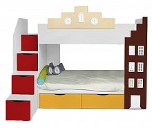 кровать подростковая двухъярусная с 2 ящиками правая амстердам в Нижневартовске