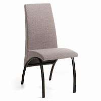 zicar кресло металлическая черная светло-серая cc0543j14 от la forma (ex julia grup) в Нижневартовске