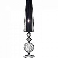 лампа настольная swing черная на прозрачном основании в Нижневартовске