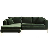 диван edlyn petite угловой зеленый в Нижневартовске