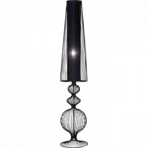 лампа настольная swing черная на прозрачном основании в Нижневартовске