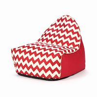 кресло бескаркасное tuileries красно-белое в Нижневартовске