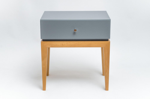 прикроватная тумбочка серая one static в Нижневартовске