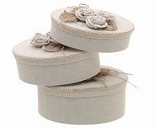 набор шляпных коробок, 3 шт. бежевого цвета в Нижневартовске