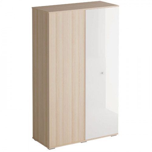 шкаф play двухдверный ясень коимбра бежевый, белый в Нижневартовске