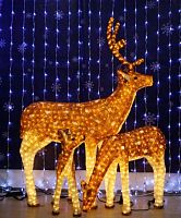 световая фигура 3d олень - коричневый мама в Нижневартовске