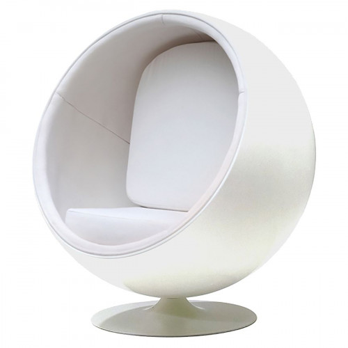 кресло eero ball chair белое в Нижневартовске