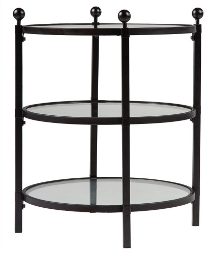 стол журнальный glass plateau черный в Нижневартовске