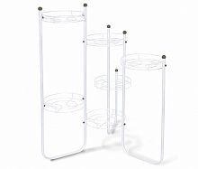 подставка для цветов kaskad 3 бело серая в Нижневартовске