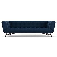 диван soja трехместный прямой синий в Нижневартовске