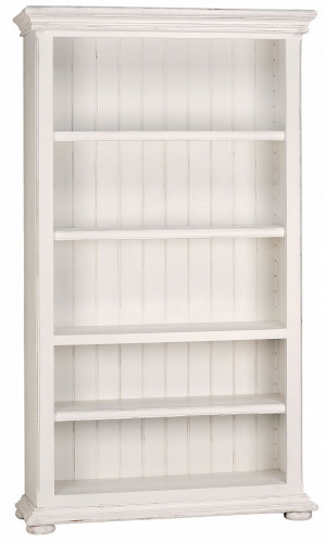 шкаф книжный открытый нордик с состариванием белый в Нижневартовске