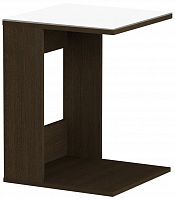 стол журнальный ls 731 02.011 (корпус-венге,стекло-белый) в Нижневартовске