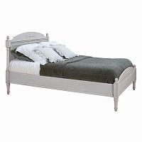 кровать деревянная односпальная 90х190 серая людовик в Нижневартовске