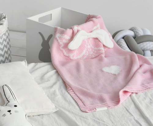 плед ангел 60*90 св.розовый в Нижневартовске