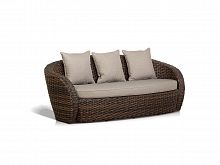 диван авела трехместный тёмно-коричневый в Нижневартовске