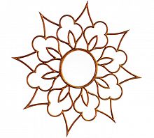 зеркало декоративное настенное в золотой раме brio в Нижневартовске