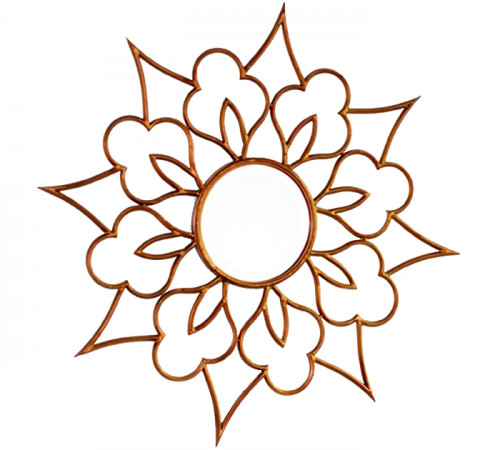 зеркало декоративное настенное в золотой раме brio в Нижневартовске