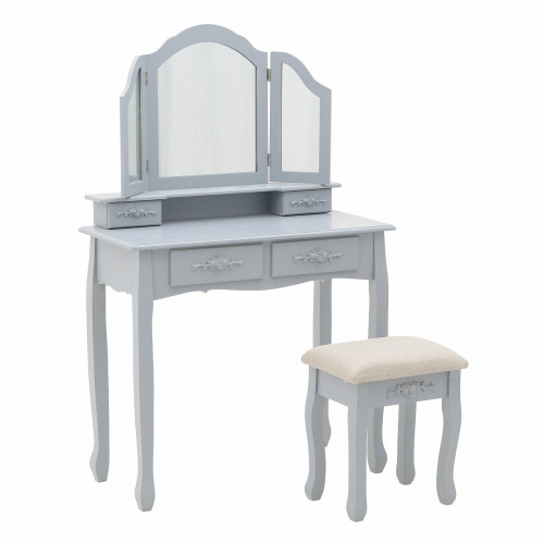 будуарный стол и стул серого цвета в Нижневартовске