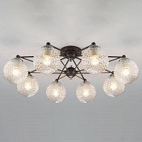 потолочная люстра eurosvet karo 70077/8 графит в Нижневартовске