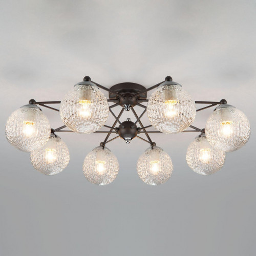 потолочная люстра eurosvet karo 70077/8 графит в Нижневартовске