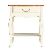 прикроватная тумба leontina с одним ящиком бежевая в Нижневартовске