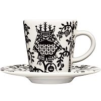 чашка для кофе эспрессо taika черно-белая в Нижневартовске